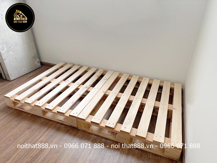 Giường pallet có kích thước phong phú