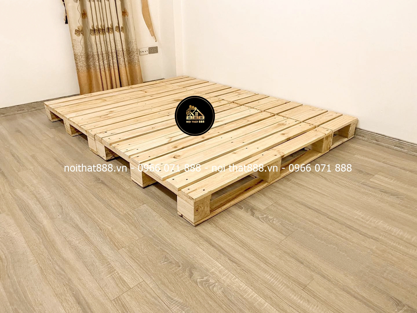 Giường pallet không chân