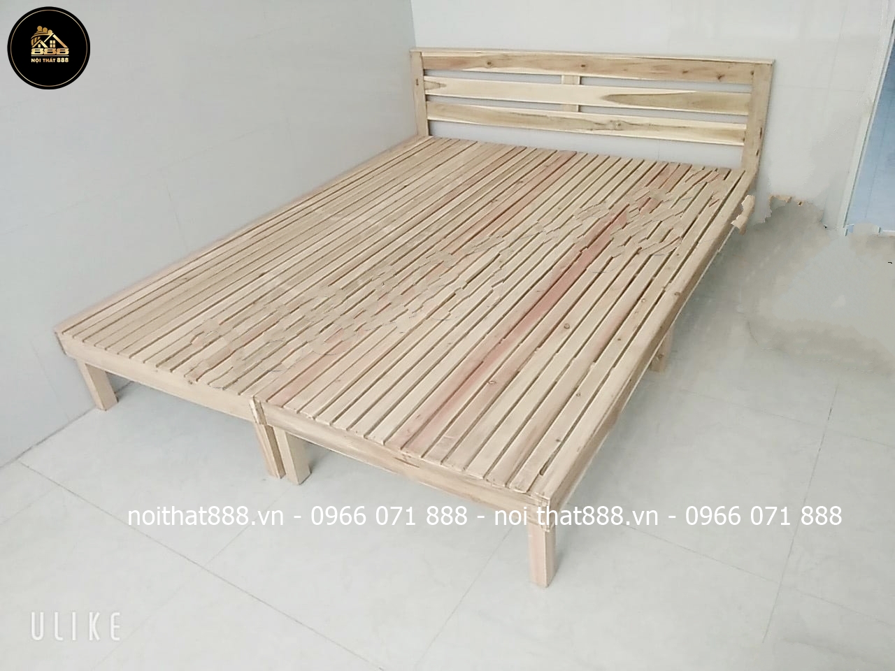 Giường pallet đầu cao