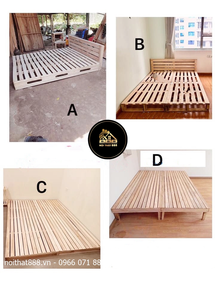 Kho Nội Thất 888 cung ứng số lượng giường pallet sỉ và lẻ lớn nhất Hà Nội