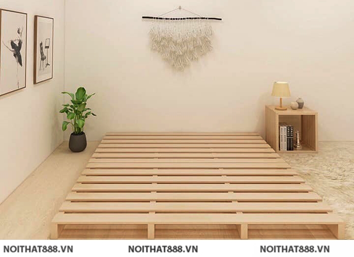 Giường pallet kiểu vintage